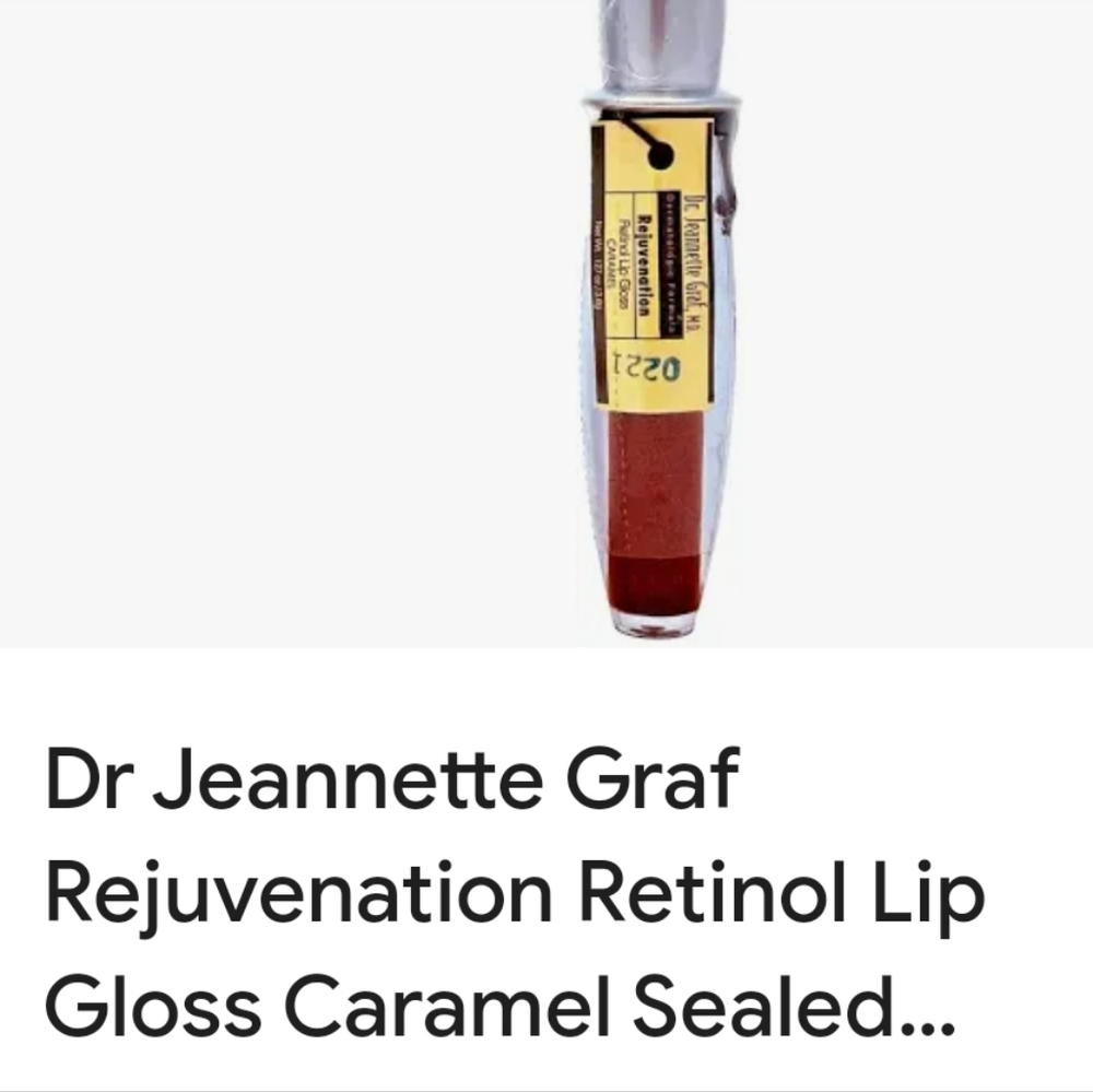 Dr Jeanette Graf Rejuvenation Retinal LIP Gloss- caramel NWT Sealed